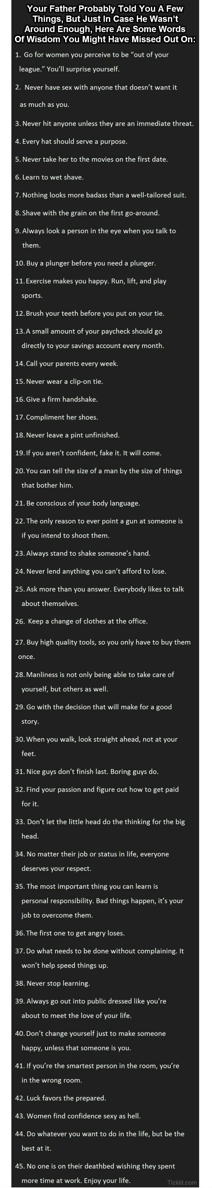 Advice For Men